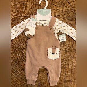 ‼️NWT: Petite Liem Gender Neutral Overalls Set - 3M